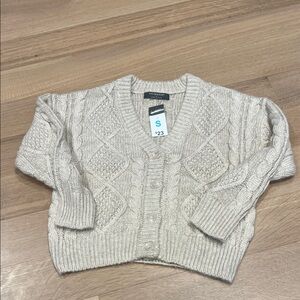 Primark Cable Knit Cardigan - Light Gray